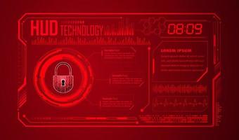 Modern HUD Technology Background vector