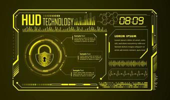 fondo moderno de tecnología hud vector