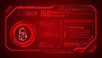 Modern HUD Technology Background vector