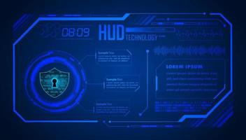 Modern HUD Technology Background vector