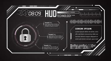 Modern HUD Technology Background vector