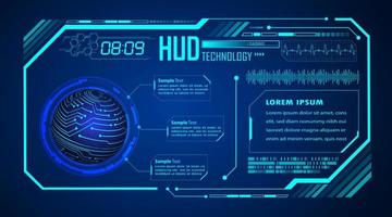 Modern HUD Technology Background vector