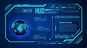 Modern HUD Technology Background vector