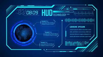 Modern HUD Technology Background vector