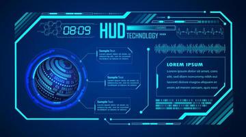 Modern HUD Technology Background vector