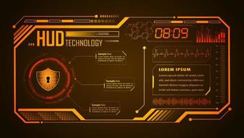 Modern HUD Technology Background vector