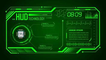 Modern HUD Technology Background vector