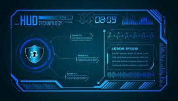 fondo moderno de tecnología hud vector