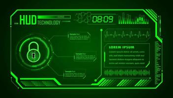 Modern HUD Technology Background vector