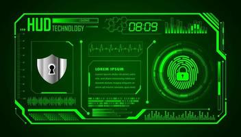 Modern HUD Technology Background vector