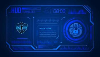 Modern HUD Technology Background vector