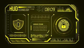 Modern HUD Technology Background vector