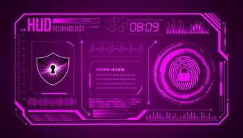 Modern HUD Technology Background vector