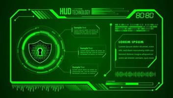 Modern HUD Technology Background vector