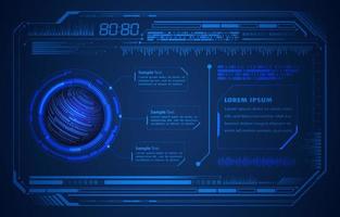 Modern HUD Technology Background vector