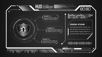 Modern HUD Technology Background vector