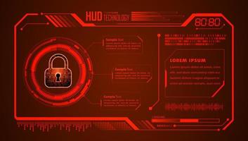 Modern HUD Technology Background vector