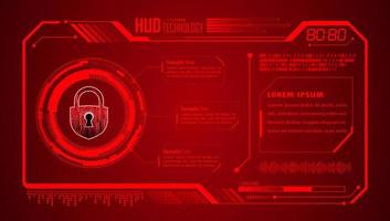 Modern HUD Technology Background vector