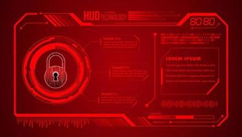 Modern HUD Technology Background vector