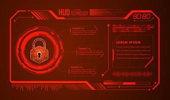 Modern HUD Technology Background vector