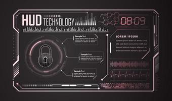 fondo moderno de tecnología hud vector