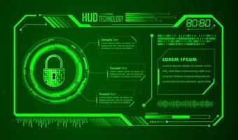 Modern HUD Technology Background vector