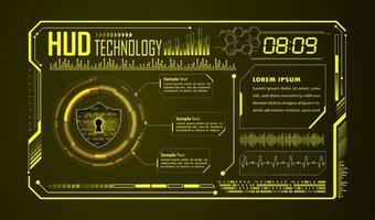 fondo moderno de tecnología hud vector