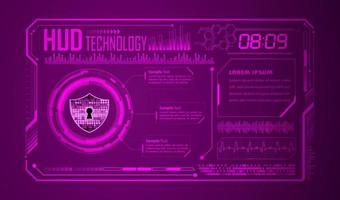 Modern HUD Technology Background vector