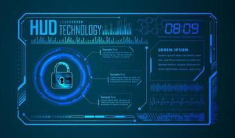 Modern HUD Technology Background vector