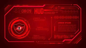 Modern HUD Technology Background vector