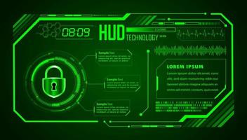 Modern HUD Technology Background vector