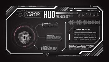 Modern HUD Technology Background vector