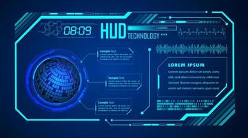 Modern HUD Technology Background vector