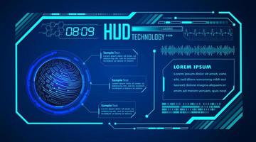 Modern HUD Technology Background vector