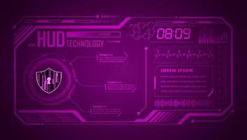 Modern HUD Technology Background vector