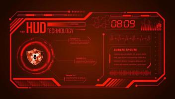 Modern HUD Technology Background vector