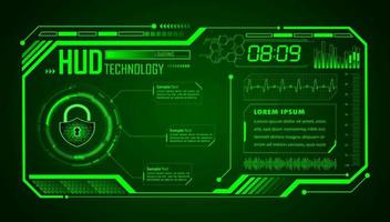 Modern HUD Technology Background vector