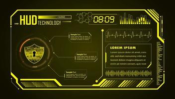 Modern HUD Technology Background vector