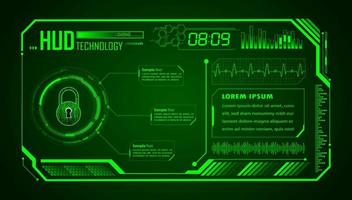 Modern HUD Technology Background vector