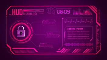 Modern HUD Technology Background vector