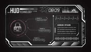 Modern HUD Technology Background vector