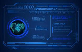 Modern HUD Technology Background vector