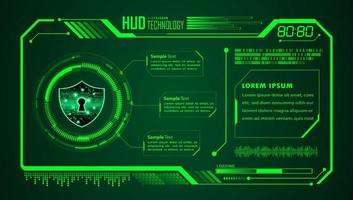 Modern HUD Technology Background vector