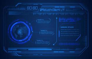 Modern HUD Technology Background vector