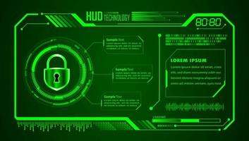 Modern HUD Technology Background vector