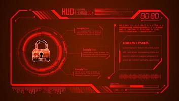 Modern HUD Technology Background vector