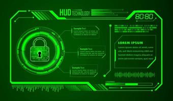 Modern HUD Technology Background vector