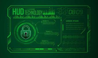 Modern HUD Technology Background vector