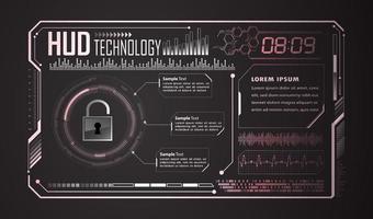 Modern HUD Technology Background vector