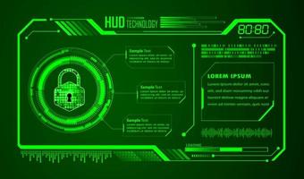 Modern HUD Technology Background vector